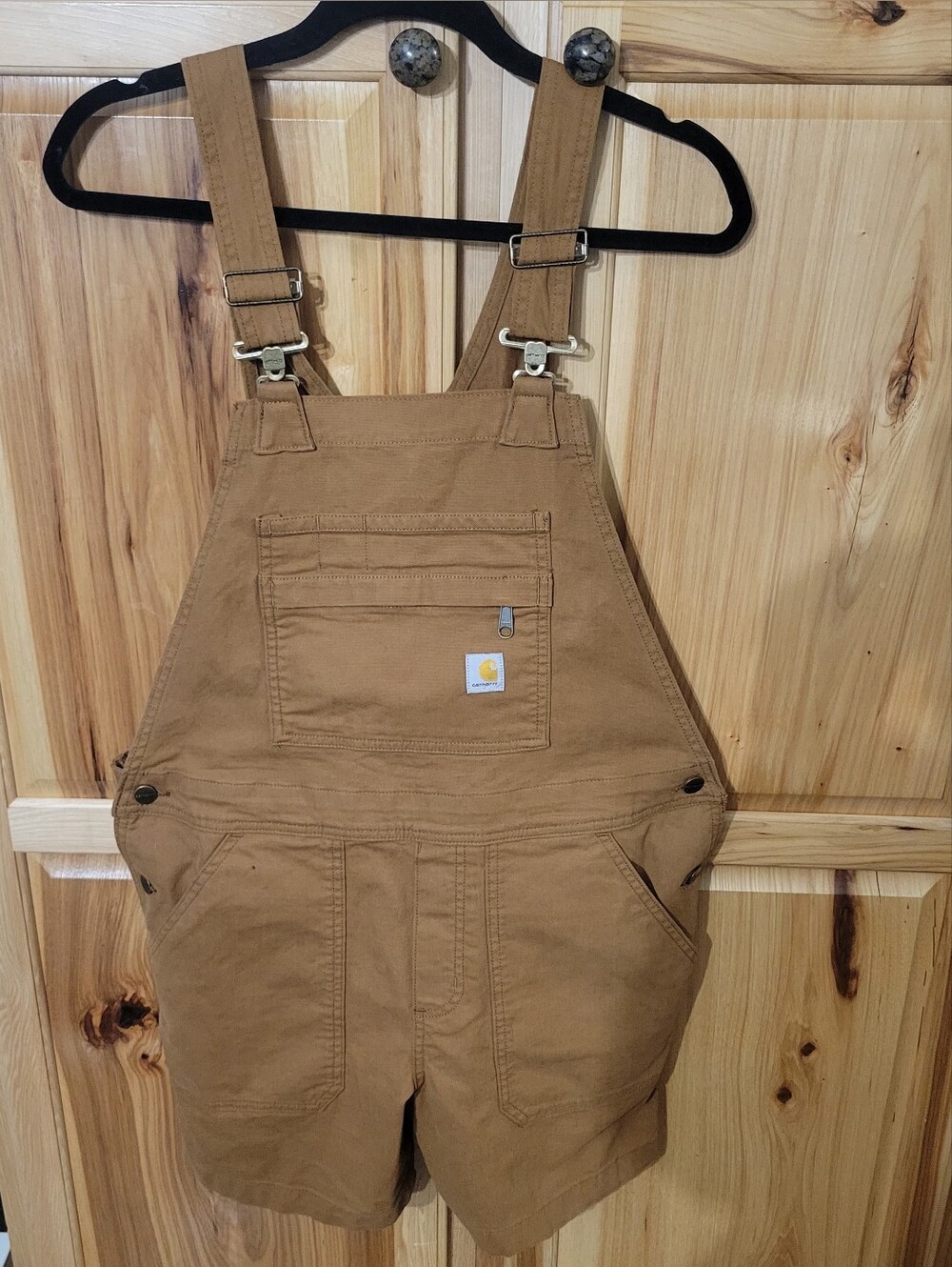 Carhart Relaxed Fit Canvas Womens Shortalls Sz M